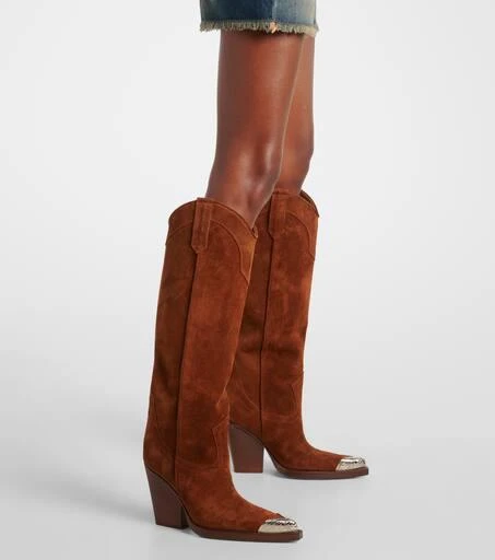 Paris Texas El Dorado embellished suede cowboy boots 4