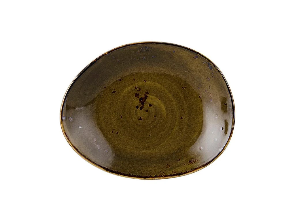 Tuxton Artisan Geode Ellipse Plate 8-3/8"x6-7/8"x1-1/2", 12 Pieces