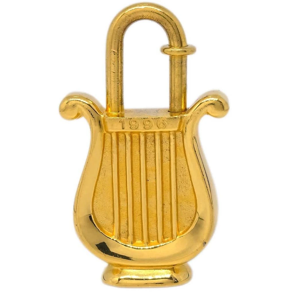 Hermes Harp Cadena Padlock 1996 Limited Metal Design _Plated Charms And Keychains Accessory (Pre-Owned) 2