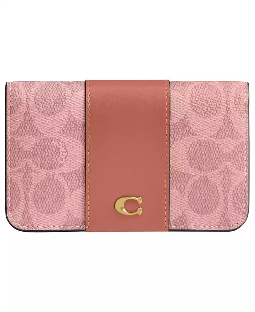 Coach Essential Mini Signature Canvas Slim Card Case