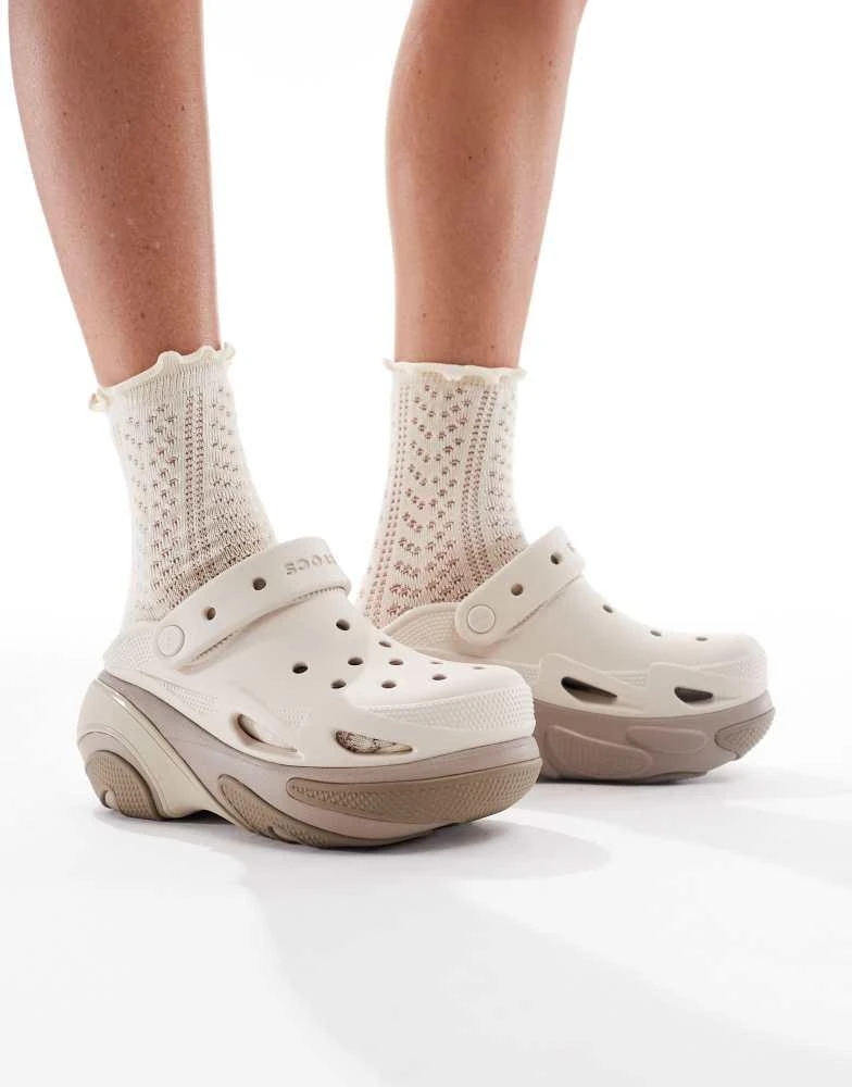 Crocs Crocs Bubble Crush platform clog in taupe 4