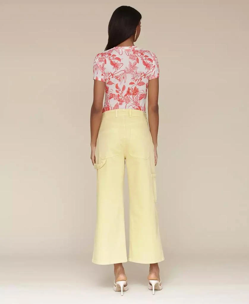 Avec Les Filles Women's High-Waist Cropped Carpenter Jeans 5