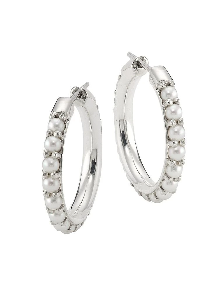 Spinelli Kilcollin Sterling Silver & Akoya Hoops 1