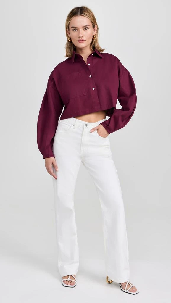 SELFI Cropped Oval Sleeve Shirt 4