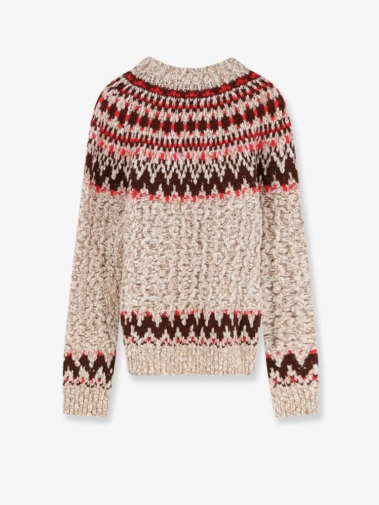 Moncler Jacquard wool blend sweater with geometric pattern 1