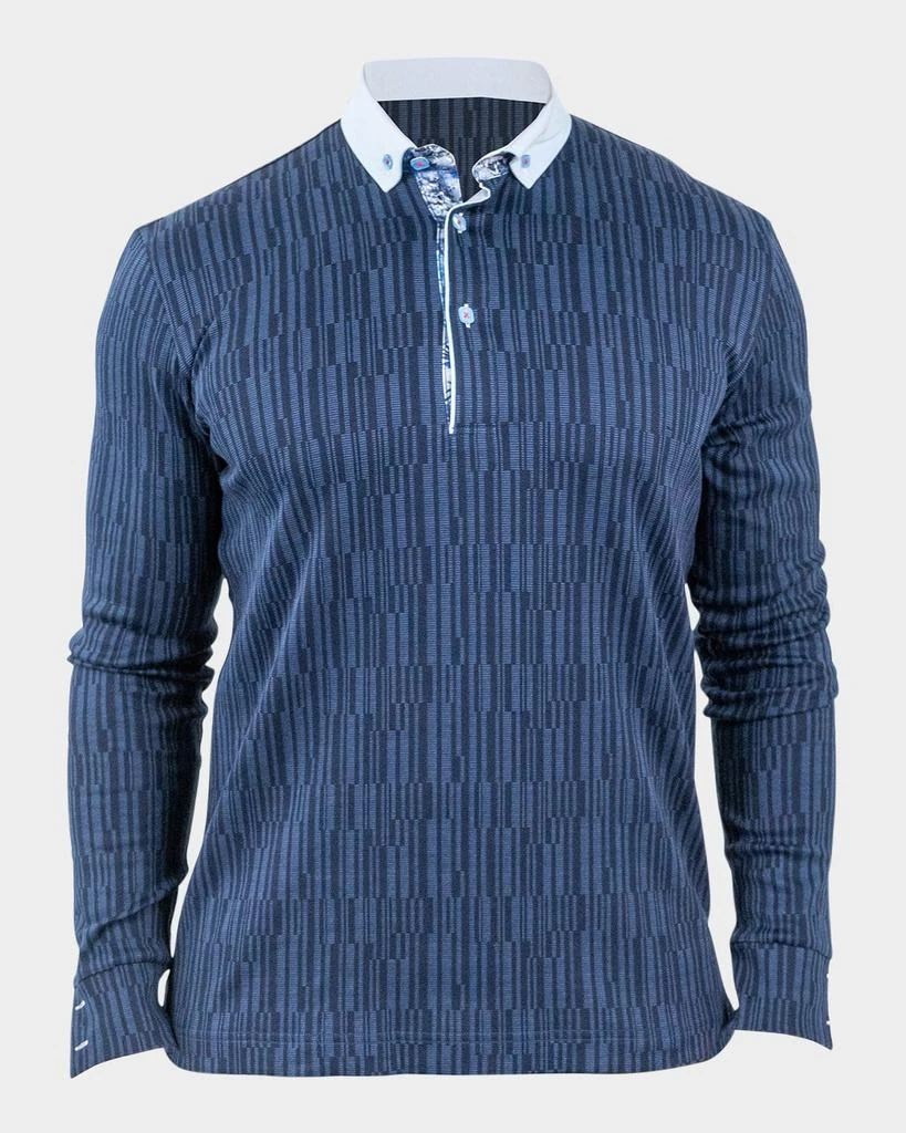 Maceoo Men's Newton Scribbles Polo Shirt 1