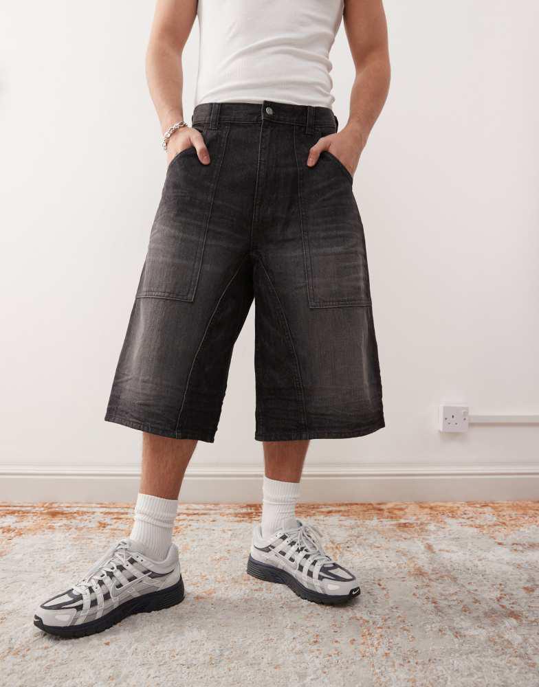Cheap Monday Cheap Monday Dunno jorts in black web wash