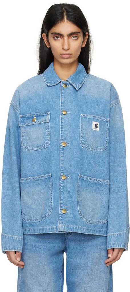 Carhartt WIP Blue Michigan Denim Jacket 1