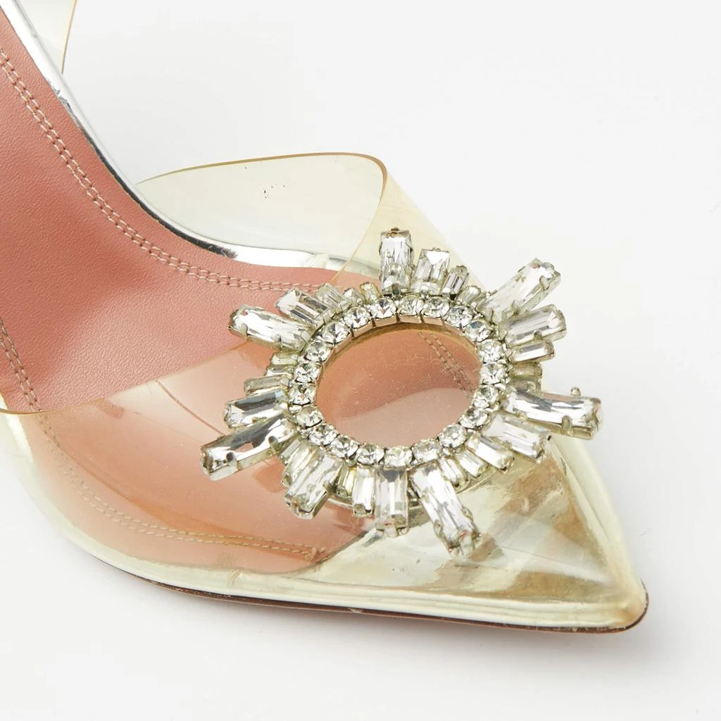 Amina Muaddi Amina Muaddi Transparent PVC Begum Pointed Toe Pumps Size 39 7