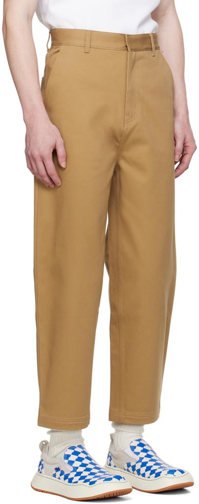 ADER error Tan Significant Tag Trousers