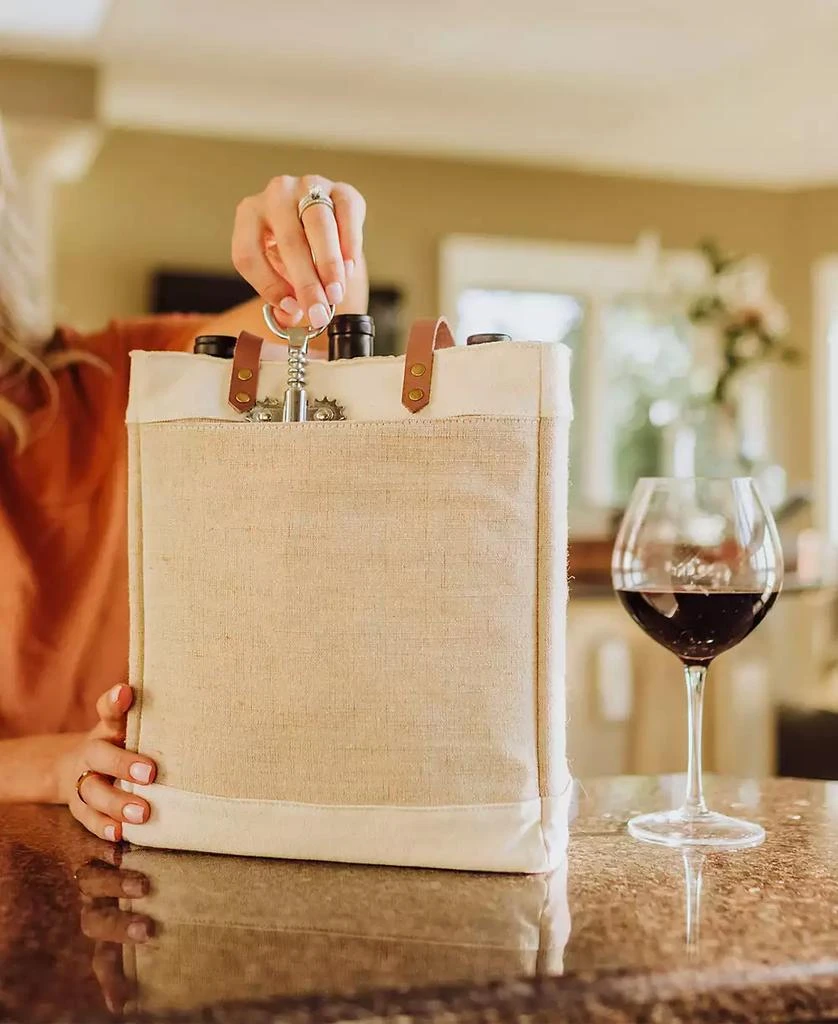 Legacy Legacy Pinot Jute 3 Bottle Insulated Wine Bag 9