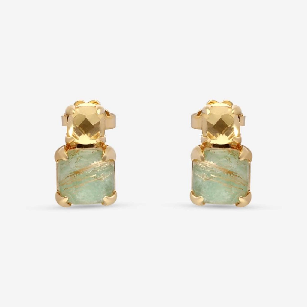 SuperOro SuperOro Iceberg 18K Yellow Gold Multistone Earrings ICEBERG/O001 2