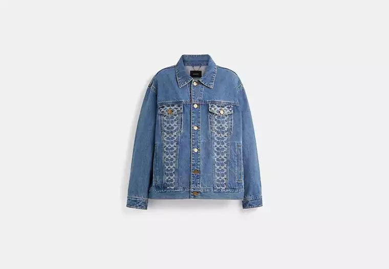 Coach Restored Oversized Signature Denim Jacket