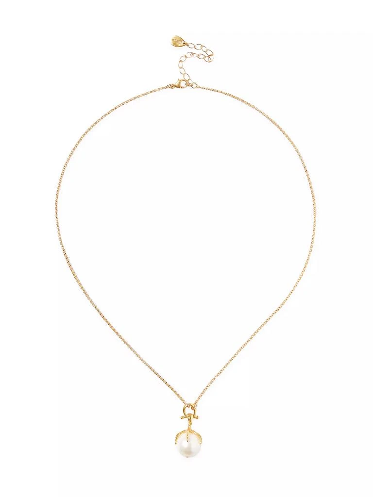 Chan Luu 18K-Gold-Plated & Baroque Pearl Talon Pendant Necklace 1