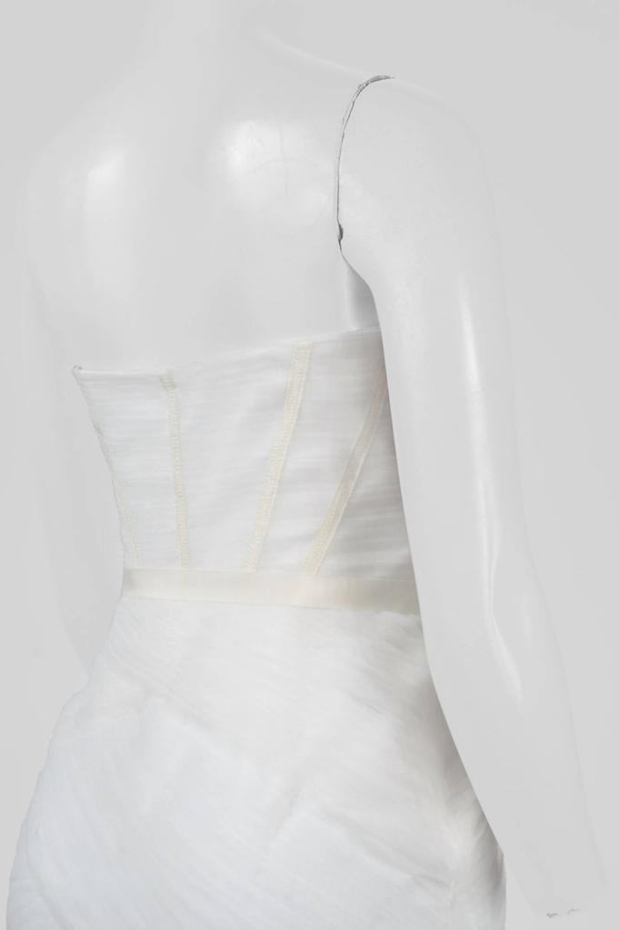 Monique Lhuillier Monique Lhuillier - Pleated Strapless Cocktail Dress