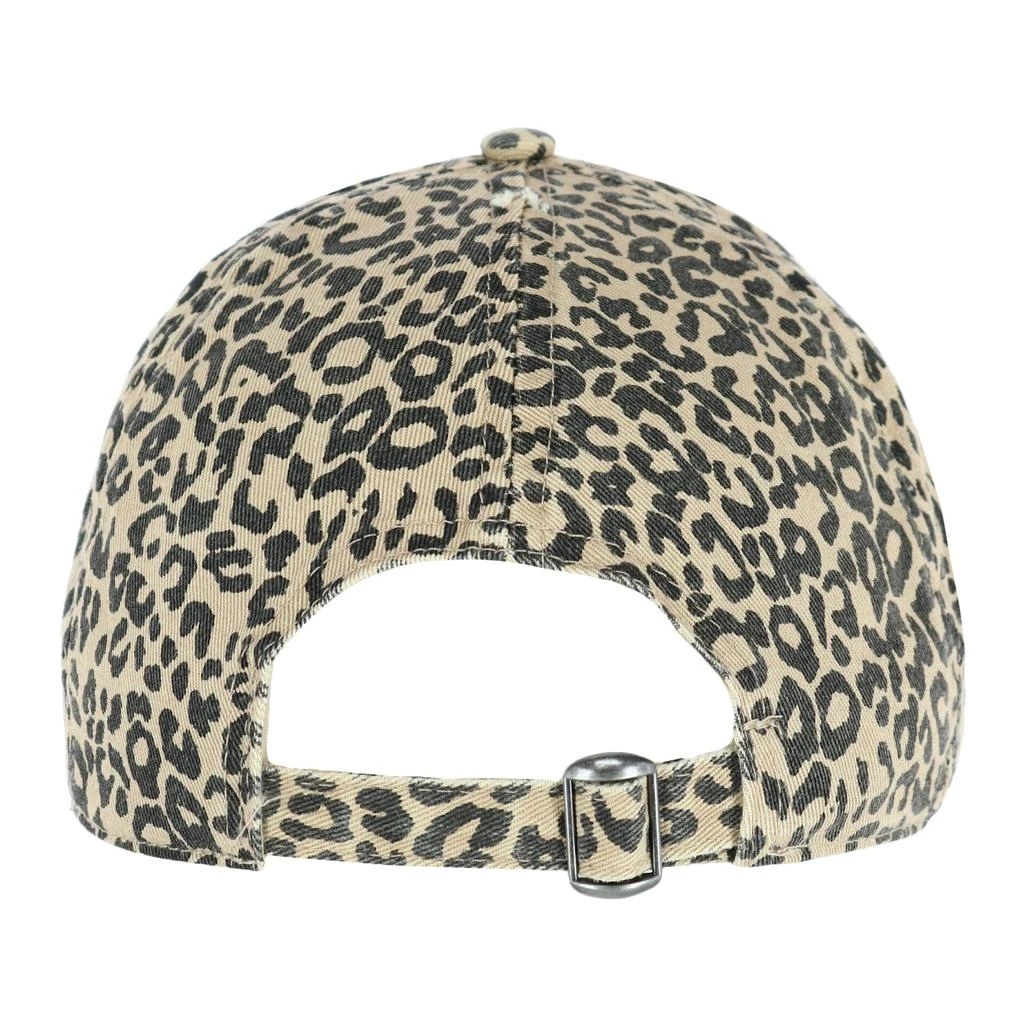 David & Young Women's Distressed Leopard Print Baseball Hat 3