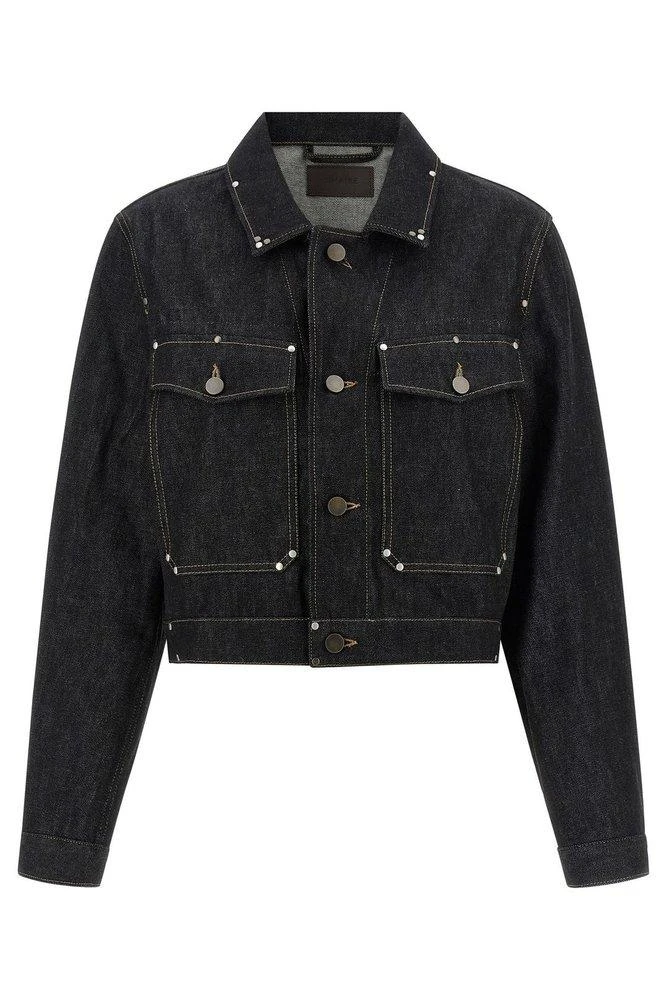 Lemaire Lemaire Rivet Cropped Denim Jacket