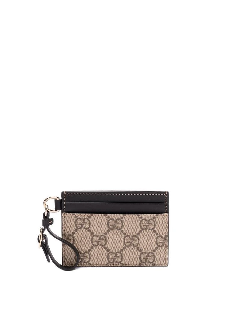 Gucci Gucci `Gg Emblem` Card Case With Strap 1