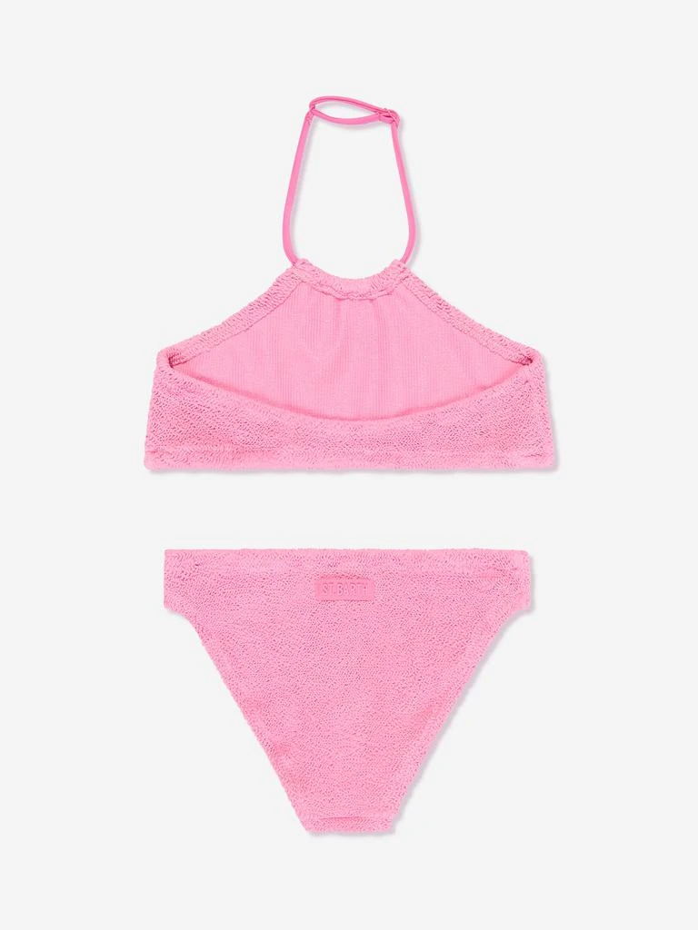 MC2 Saint Barth Girls Crinkle Halter Bikini in Pink 2