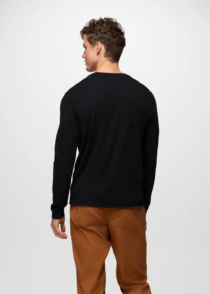 Prana Mens prAna Everyday Long Sleeve Tee - Black