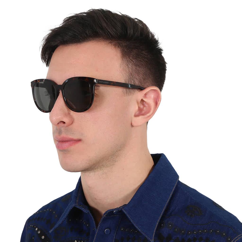 Saint Laurent Grey Square Men's Sunglasses SL 284 F SLIM 002 56