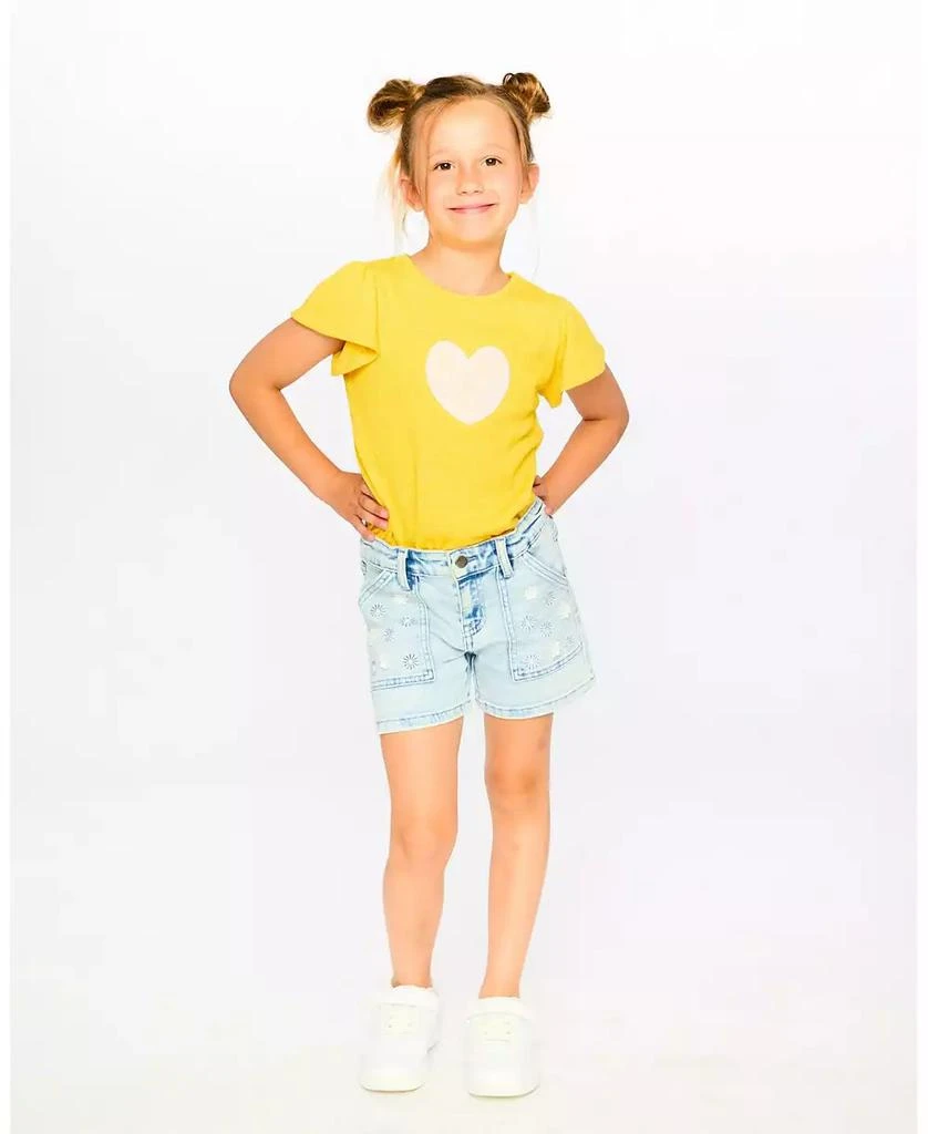 Deux par Deux Toddler Girls Light Denim Shorts 2