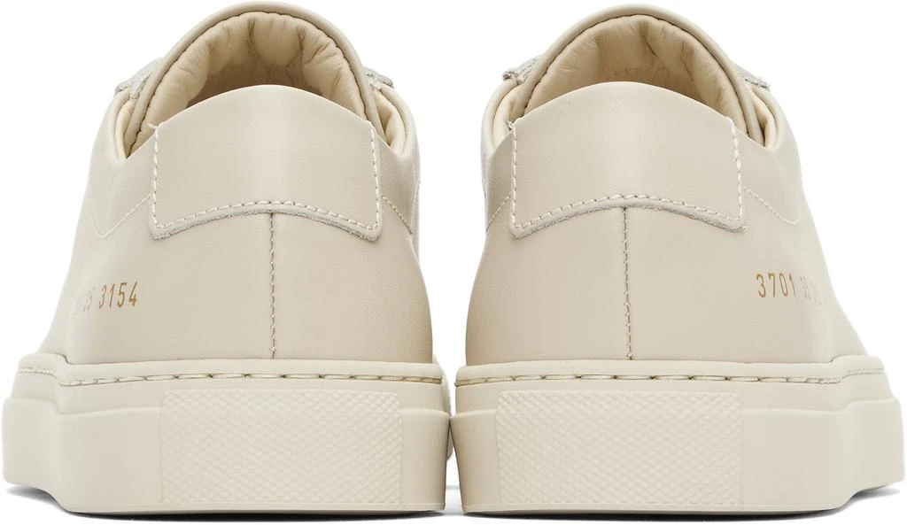 Common Projects Beige Original Achilles Low Sneakers 2