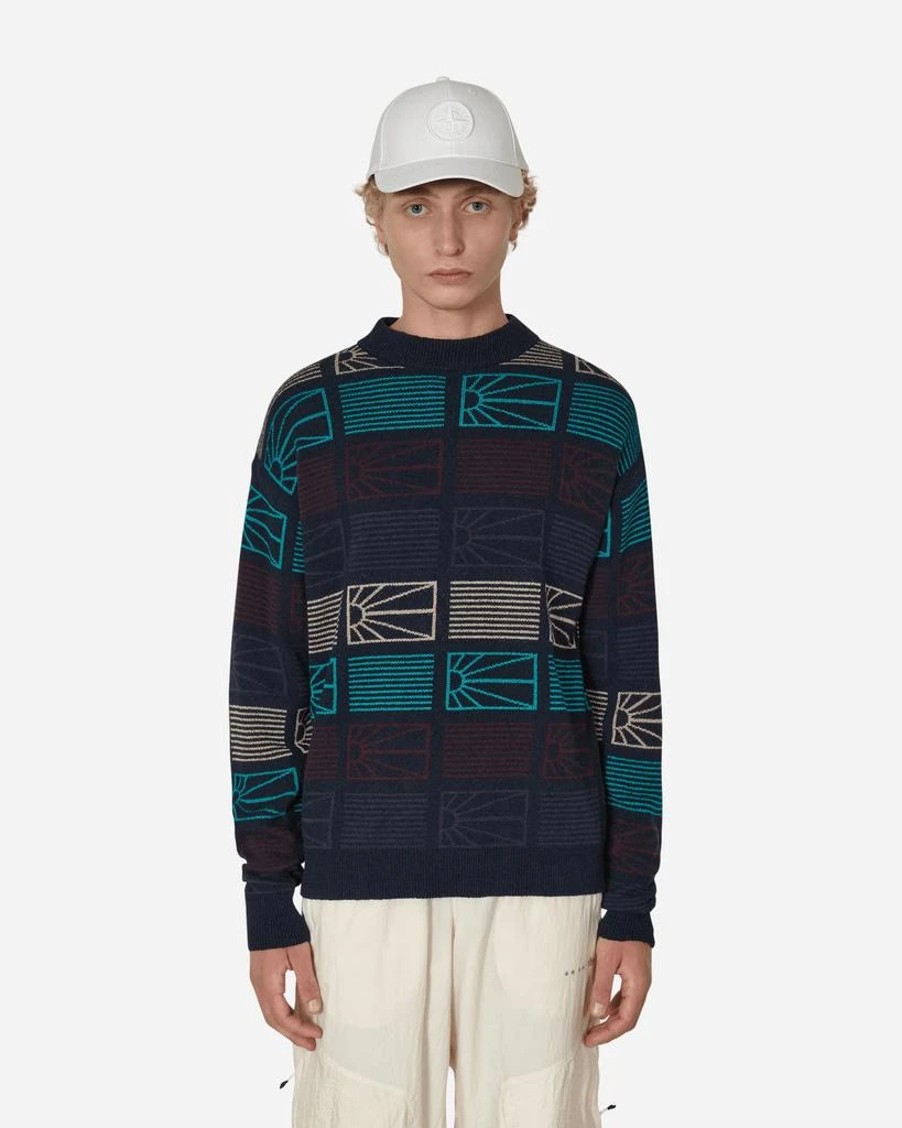 PACCBET Logo Crewneck Sweater Blue 1