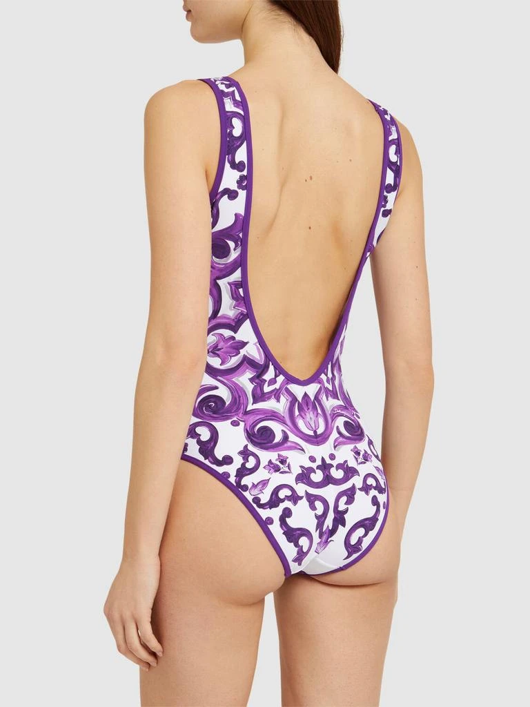 Dolce & Gabbana Maiolica Printed One Piece Swimsuit 2