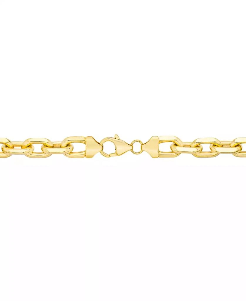 Macy's Men's Rolo Link 22" Chain Necklace in 14k Gold-Plated Sterling Silver 3
