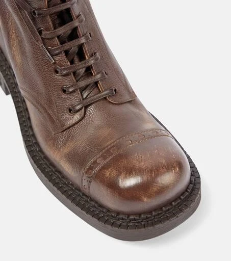 Miu Miu Leather lace-up boots 5