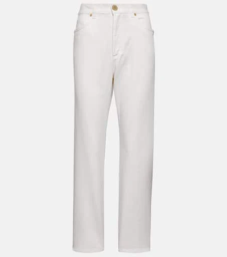 Balmain High-rise straight jeans 1