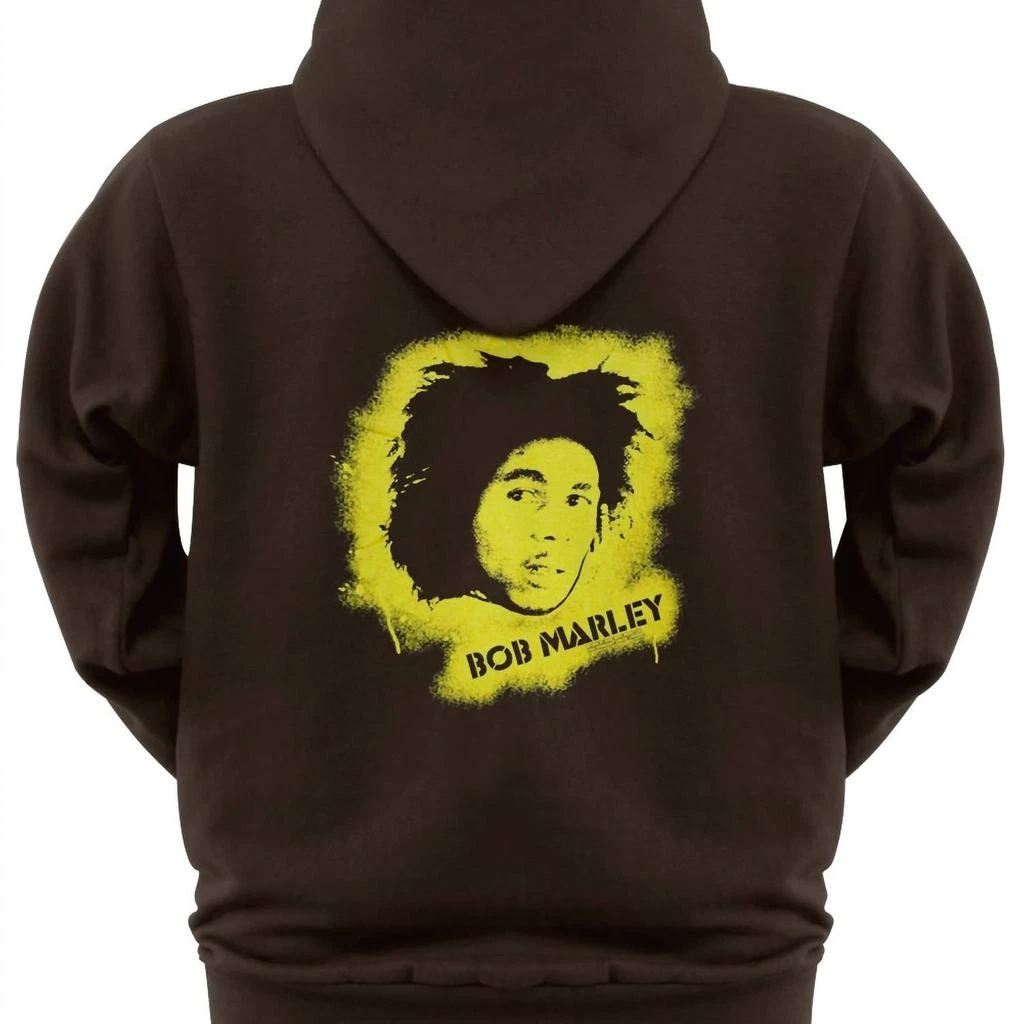 Bob Marley Men
s Spray Zip Hoodie In Brown 2