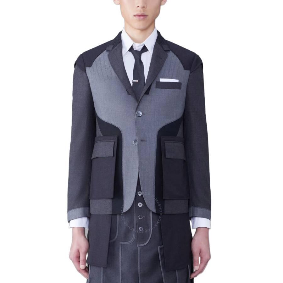 Thom Browne Men's Twill Classic Zig Zag Jacket - Jackets
