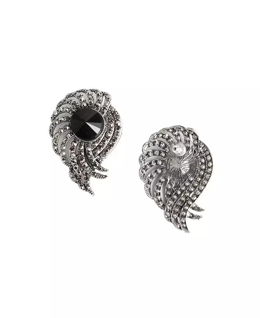 SOHI Stone Spiral Drop Earrings 4