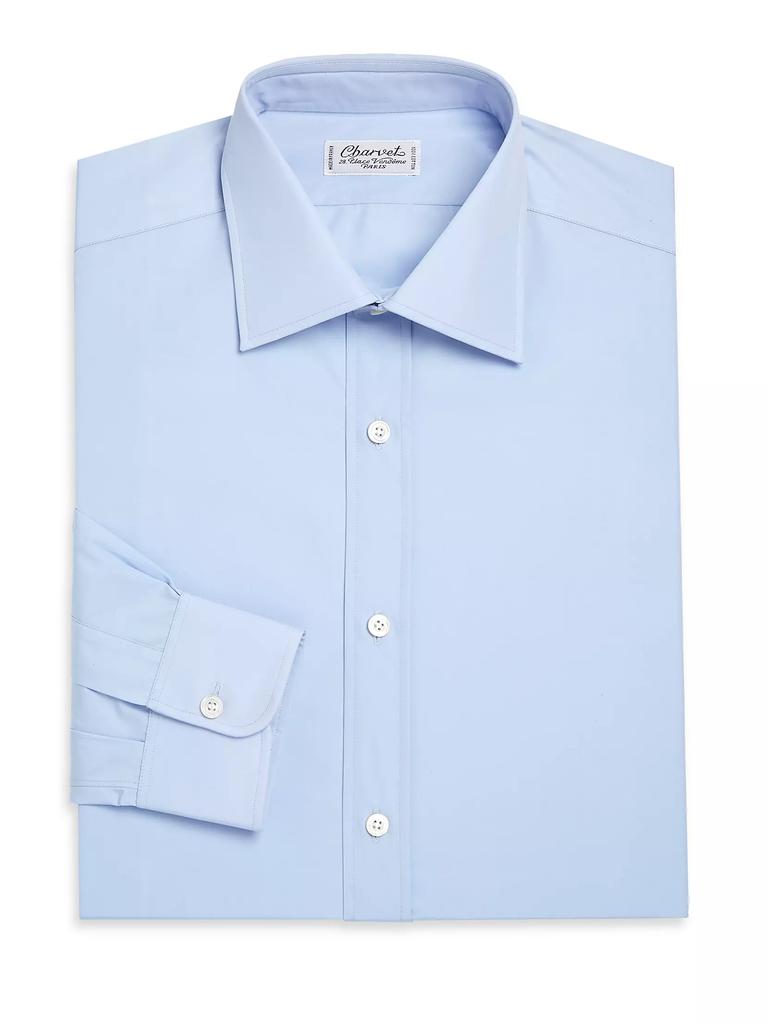 Charvet Regular-Fit Cotton Long-Sleeve Dress Shirt