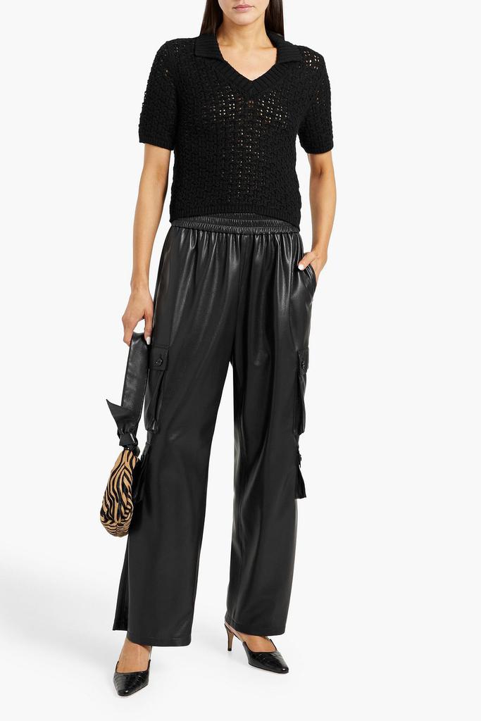 Naadam Pointelle-knit Pima cotton polo shirt