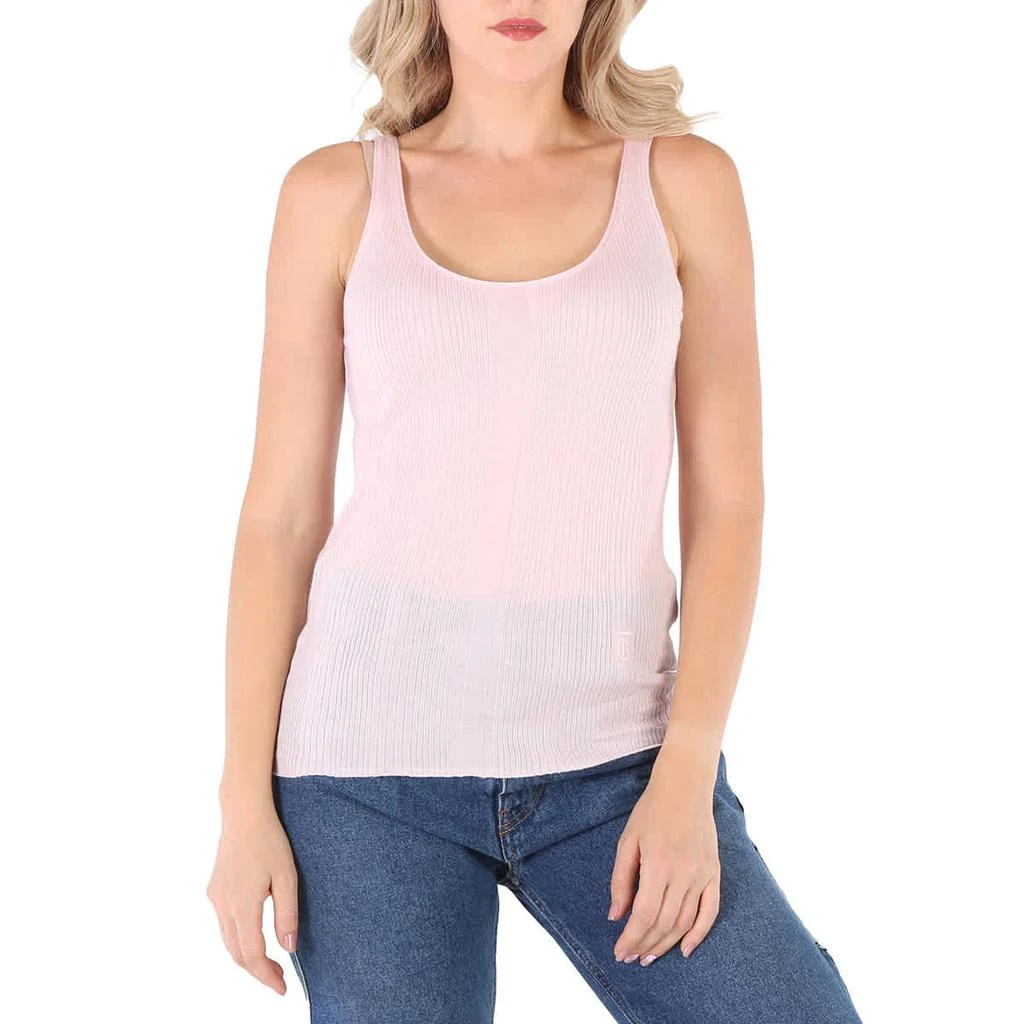 Burberry Veda Light Pink Roundneck Knit Tank Top 1