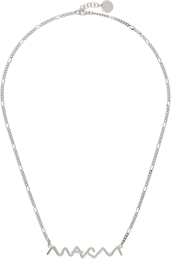 Marni Silver Figaro Chain Necklace 1