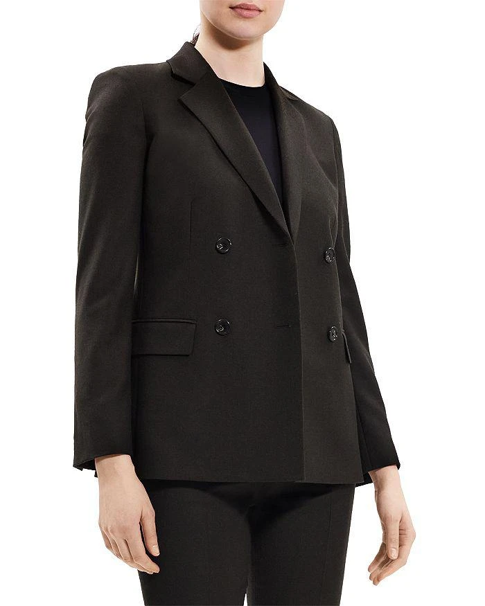 Theory Wool Slim Double Breasted Blazer 4
