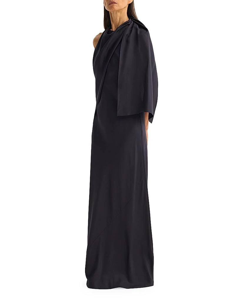 high split halter neck maxi dress in black Mei High Split Halter Neck Maxi Dress in Black main image 1