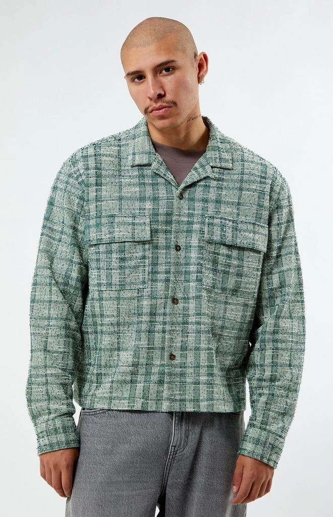 PacSun Plaid Long Sleeve Camp Shirt 1