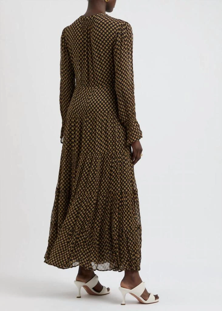 Rixo Indigo Dress In Shibori Daisy Black 2