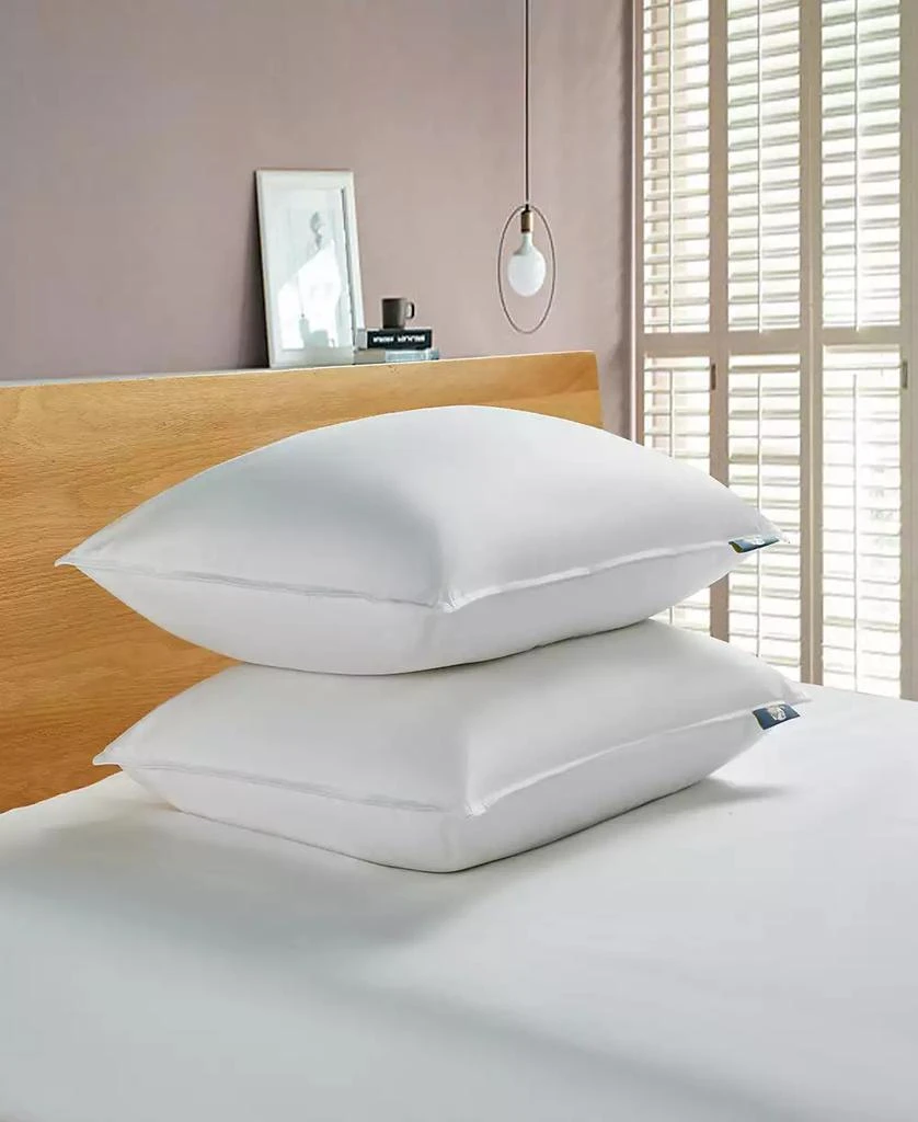 Serta White Goose Feather & Down Fiber Back Sleeper 2-Pack Pillow 1