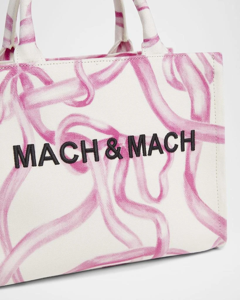 Mach & Mach Riviera Bow Canvas Tote Bag 4