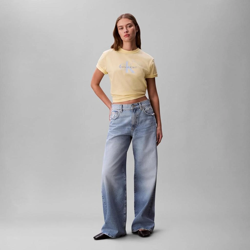 Calvin Klein Calvin Klein Women's Monogram Logo Crewneck T-Shirt 4