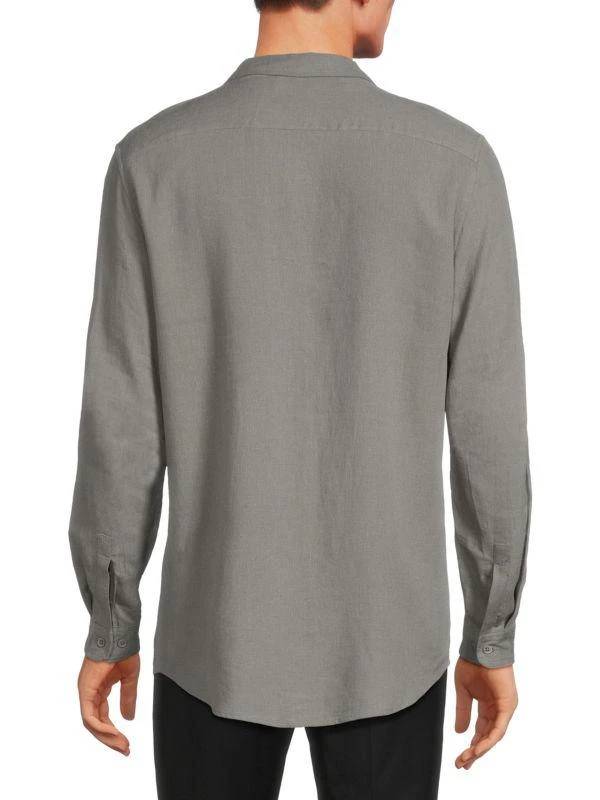 Onia Long Sleeve Linen Blend Shirt 2