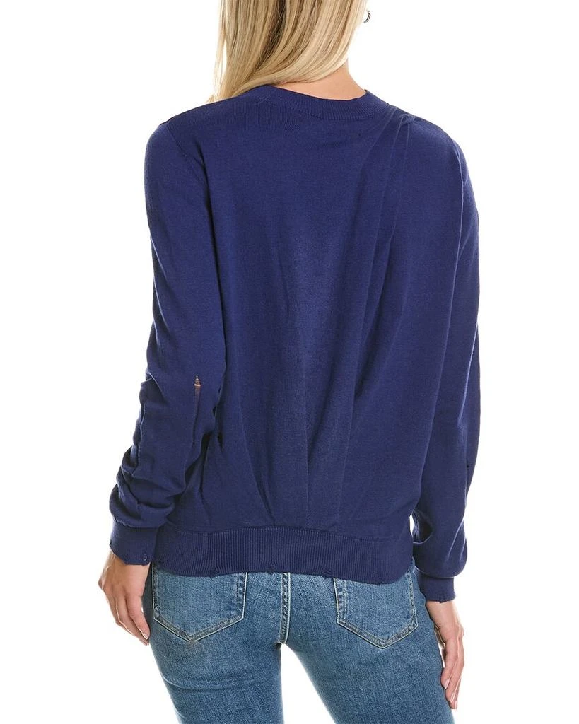 Hudson Pleated Twist Back Cashmere-Blend Sweater 2