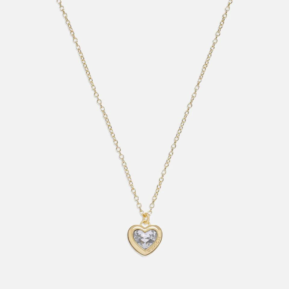 Coach Coach Heart Gold-Tone Pendant Necklace 1