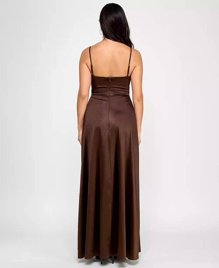 Jump Juniors' Embellished Satin Sweetheart Gown, Created for Macy's